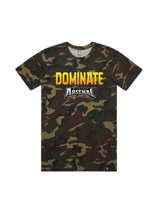 “DOMINATE” Tee - Green Camo